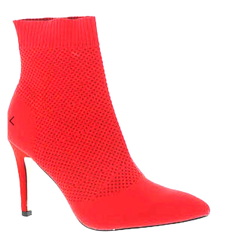 Red ankle boots. Size 8.5
